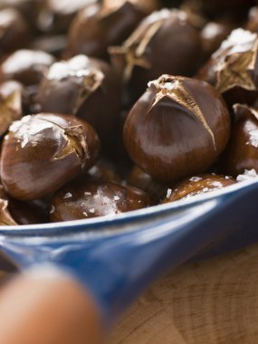 Roasted Chestnuts with Sea Salt clipart