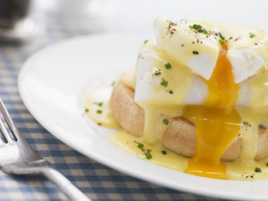 Smoked Haddock Eggs Benedict clipart