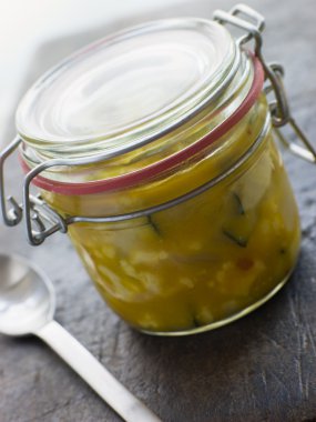 Piccalilli in a Kilner Jar clipart