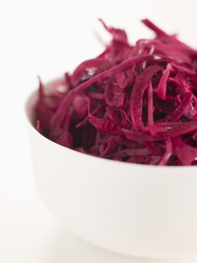 Bowl of Pickled Red Cabbage clipart