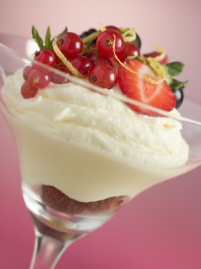 Lemon and Berry Syllabub clipart