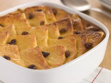 Bread and Butter Pudding in a Dish clipart