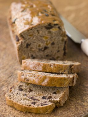 Slices from a Loaf of Bara Brith clipart
