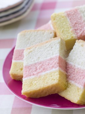 Slices of Angel Cake clipart