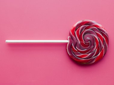 Spiral Fruit Lollipop clipart