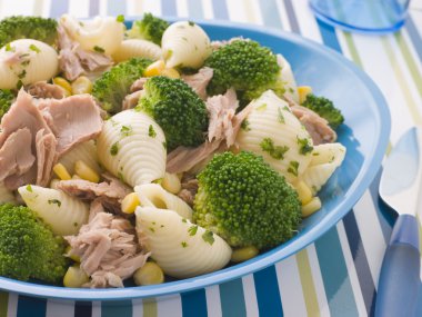 Tuna and Broccoli Pasta Shells clipart