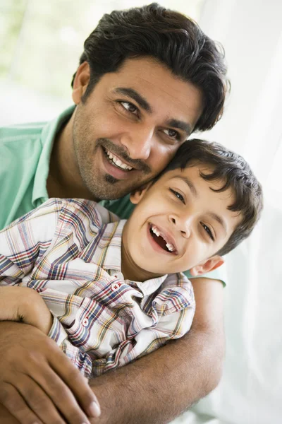 Middle Eastern Man His Son — Stock Photo, Image