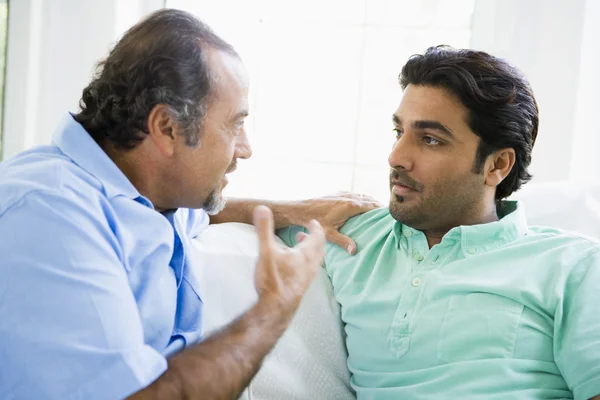 A Middle Eastern man with his adult son — Stock Photo, Image