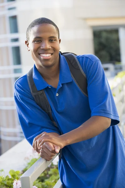 Male student outside — Stock Photo, Image