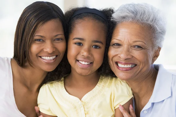 Grandmother with adult daughter and grandchild — Stock Photo, Image