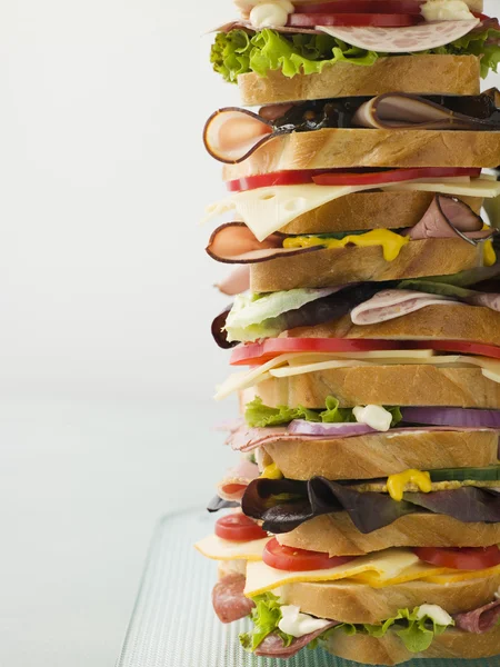 Dagwood Kule Sandviç — Stok fotoğraf