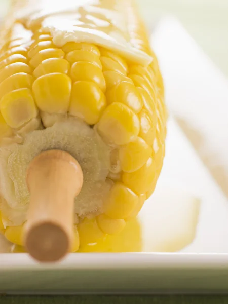 Corn Cob Melted Butter — Stock Photo, Image
