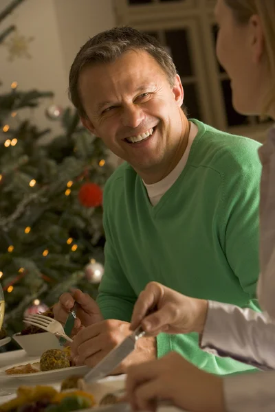 Weihnachtsbraten Essen — Stockfoto