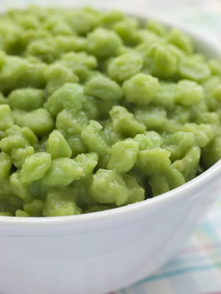 Bowl of Mushy Marrow fat Peas — Stock Photo, Image