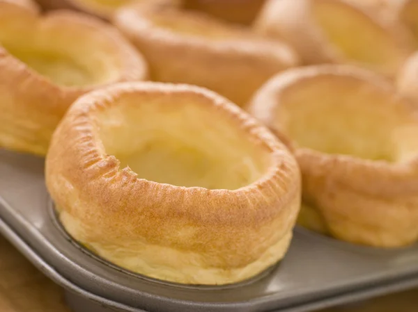Bandeja Yorkshire Puddings — Fotografia de Stock
