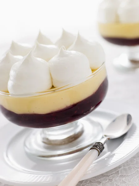 Egyedi Pohár Sherry Trifle — Stock Fotó