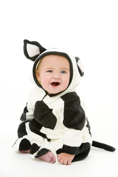 Bebé disfrazado de vaca — Foto de Stock