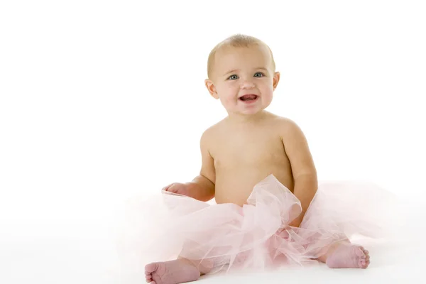 芭蕾舞短裙的婴儿 — 图库照片
