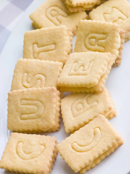 Custard Cream Biscuits — Stock Photo, Image