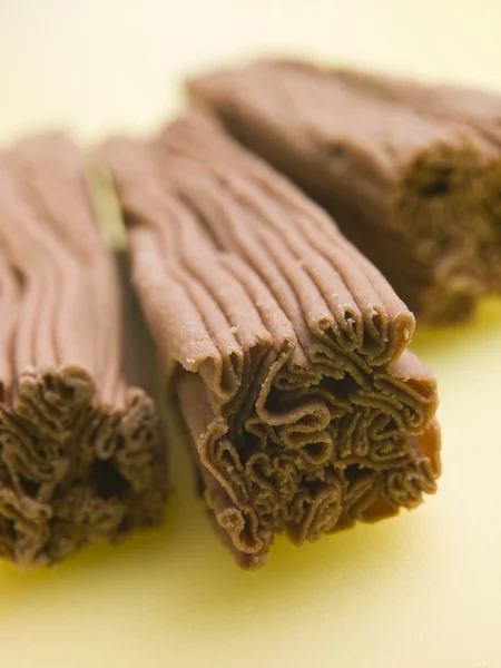 Barres de flocons de chocolat — Photo