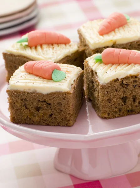 ニンジン ケーキ正方形 — ストック写真