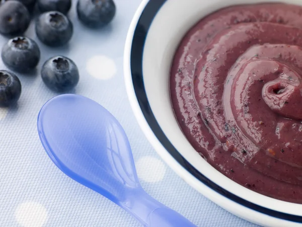 蓝莓和甜饭原浆 — 图库照片