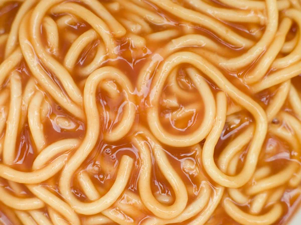 Spaghetti i tomatsås — Stockfoto