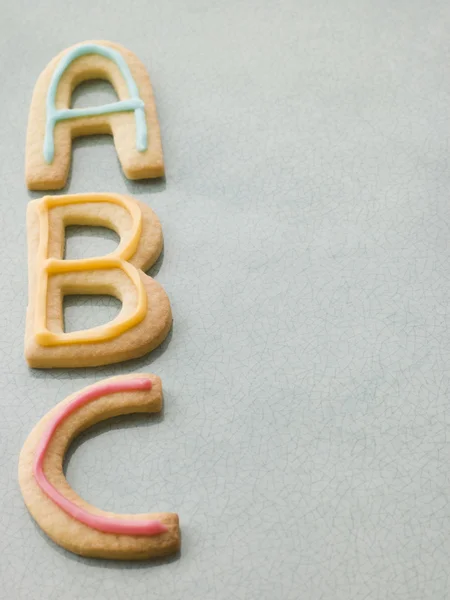 ABC Shortbread Biscuits — Stock Photo, Image