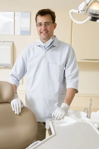 Dentysta Egzamin Pokój Uśmiechający Się — Zdjęcie stockowe