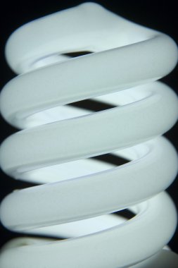 Close Up Of Energy Efficient Light Bulb clipart