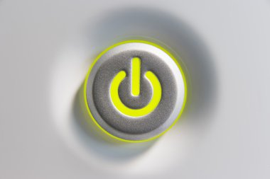 Close Up Of Power Button clipart