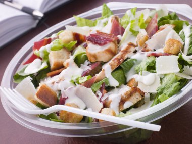 Chicken And Bacon Caeser Salad clipart