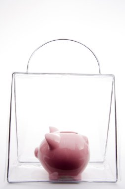 Piggy Bank In A Bag clipart