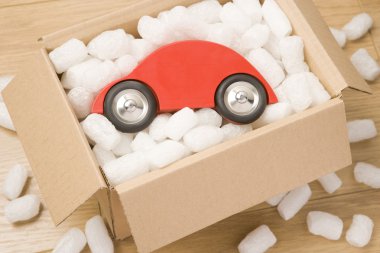 Car In A Box clipart