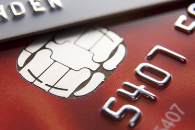 Close-Up Of Credit Cards clipart