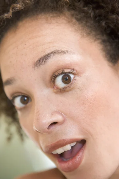 Head Shot Surprised Woman — Stock Photo, Image