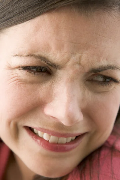 Head shot of surprised woman — Stock Photo, Image