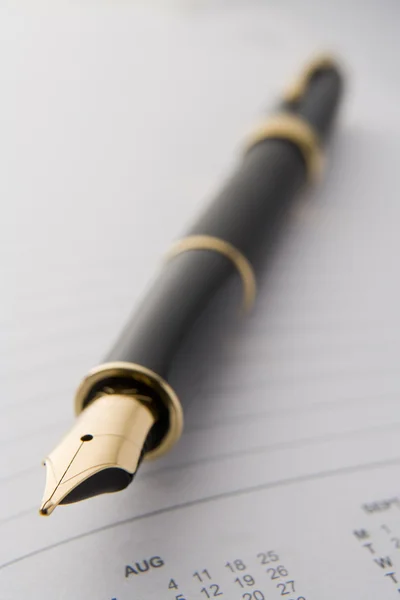 Perto de uma caneta-tinteiro — Fotografia de Stock