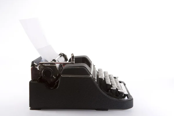 Side View Old Fashioned Typewriter — Stock Photo, Image