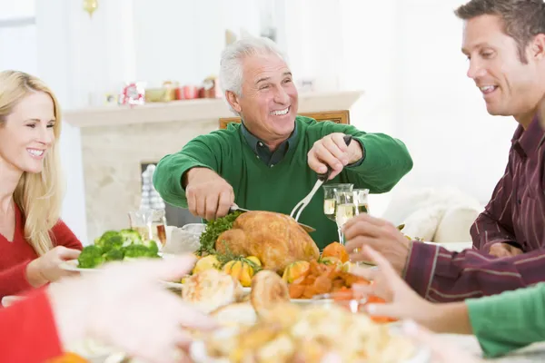 Family All Together Christmas Dinner — Stock Photo, Image