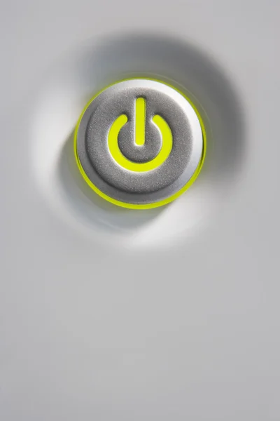 Кнопка Close Up Of Power — стоковое фото