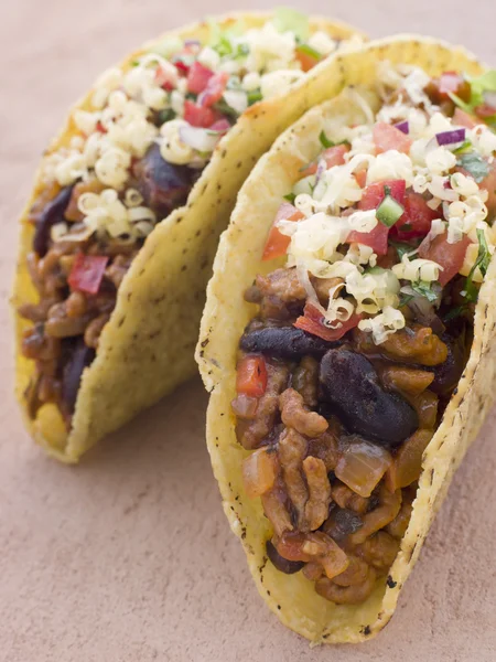 Wypełnione Tacos — Zdjęcie stockowe