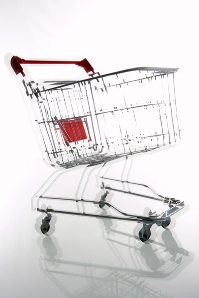 Moving Shopping Cart — Stock Photo, Image