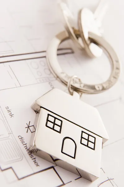 House On A Key Chain — Stock Photo, Image