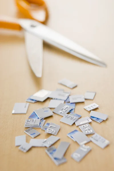 Credit Card Pieces — Stock Photo, Image