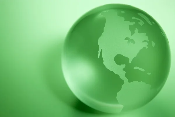 Yeşil renkli Küre — Stok fotoğraf