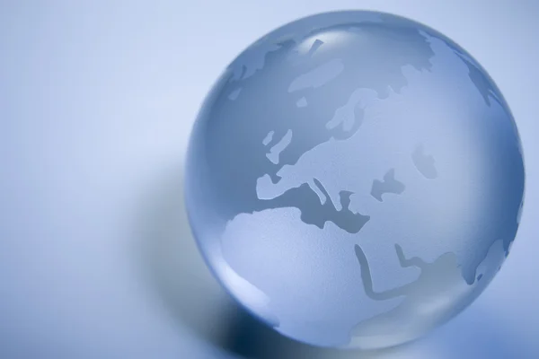 Kék Színű Globe — Stock Fotó