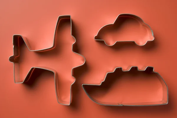 Airplane Shaped Cookie Cutters — Stock Photo, Image