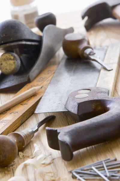 Assortment Of Old-Fashioned Tools — Stock Photo, Image