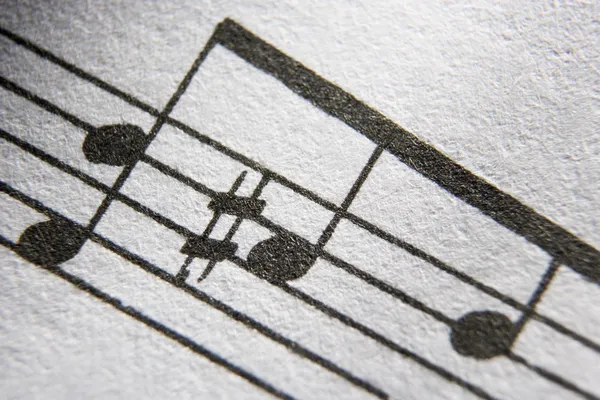 Close Musical Notes — Stock Photo, Image